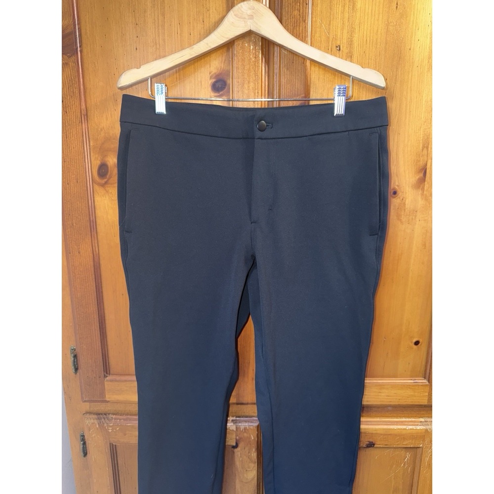 Lululemon Men's 34 Black Dress Casual Chino Pants Straight Leg Stretch Golf - Picture 2 of 12